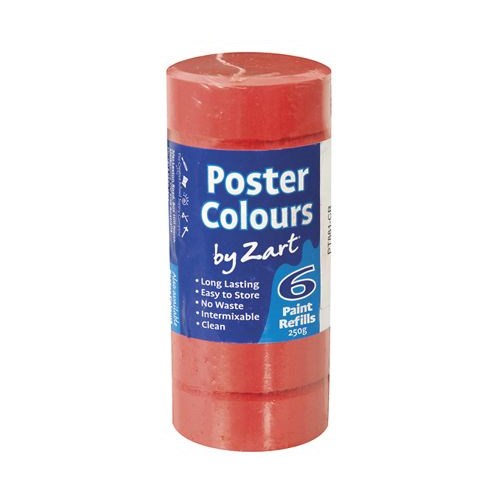 Zart Poster Colours Refill Crimson Pack of 6_2